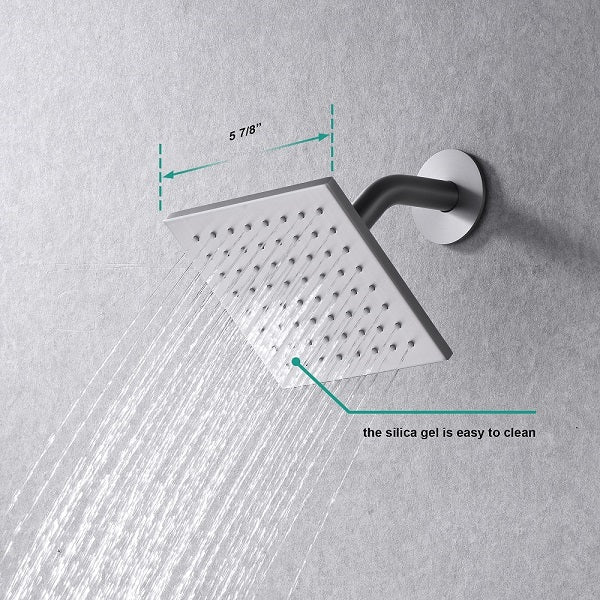 Cascada Pompeii 12" Brushed Nickel Shower Set - Image 9