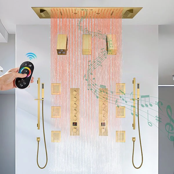 Cascada Portofino 16"x36" LED Music Dual Shower System - Image 3