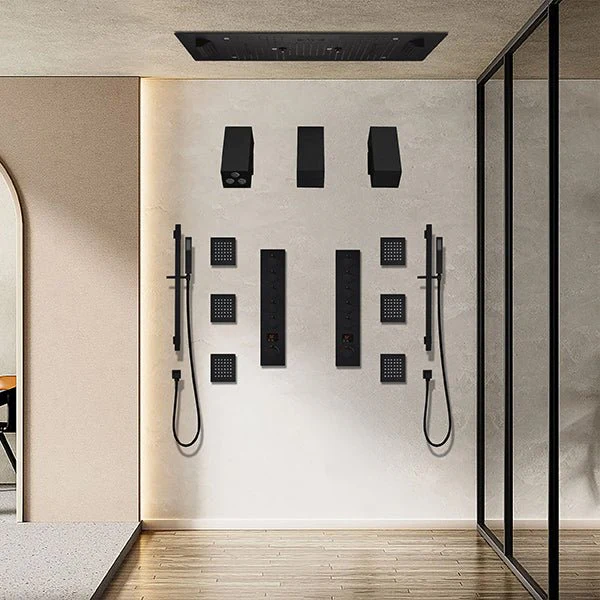 Cascada Portofino 16"x36" LED Music Dual Shower System - Image 5