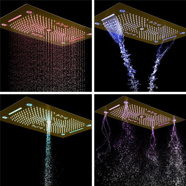 Cascada Rainbow 16"x28" LED Bluetooth Shower System - Image 2