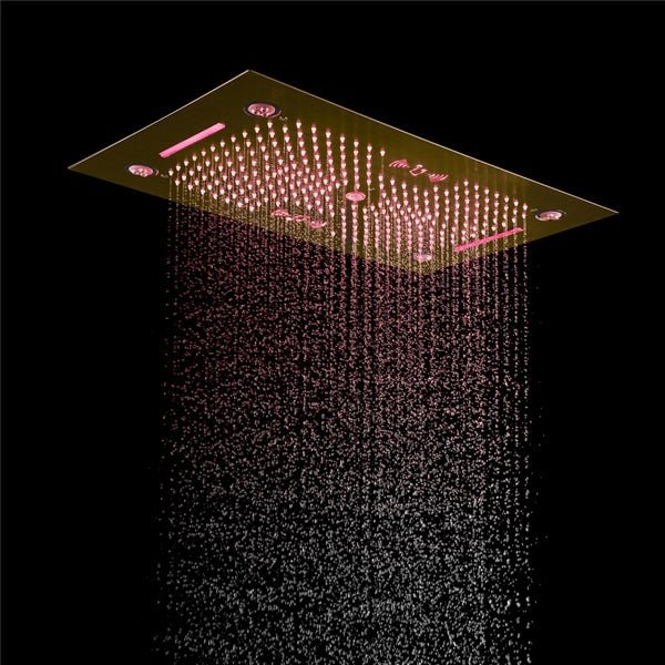 Cascada Rainbow 16"x28" LED Bluetooth Shower System - Image 8