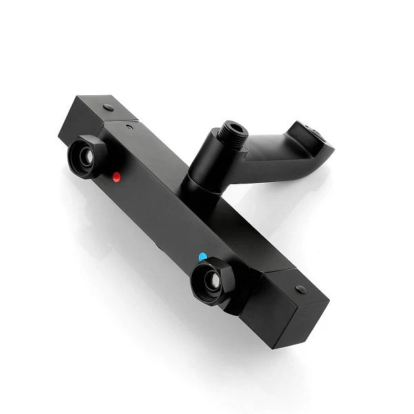 Cascada Rubinetto 10" Matte Black Thermostatic Shower Faucet - Image 10
