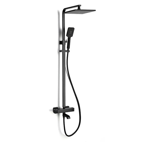 Cascada Rubinetto 10" Matte Black Thermostatic Shower Faucet - Image 12