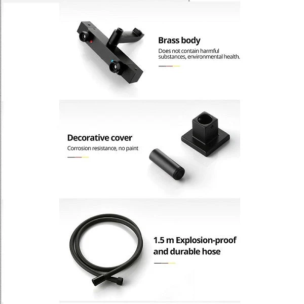 Cascada Rubinetto 10" Matte Black Thermostatic Shower Faucet - Image 17