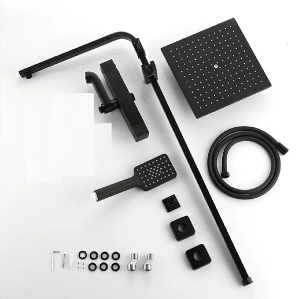 Cascada Rubinetto 10" Matte Black Thermostatic Shower Faucet - Image 4
