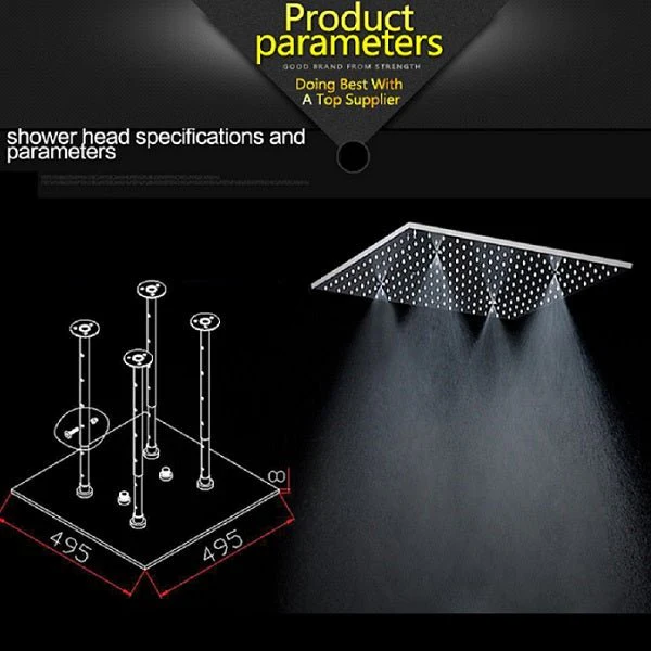Cascada Shower Head with 2 Mode Functions (Rainfall & Mist) - Image 4