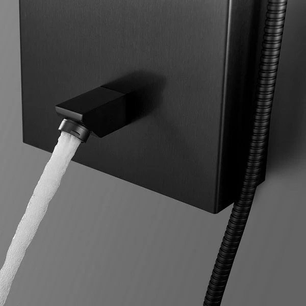 Cascada Showers 47" Matt Black Indoor Shower Panel: Modern Luxury for Your Bathroom - Image 4