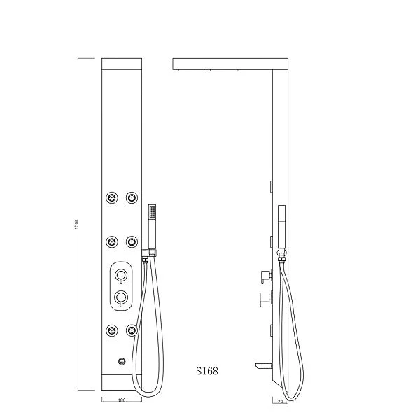 Cascada Showers Lusso 59 Inch All-in-One Indoor Shower Panel - Image 5