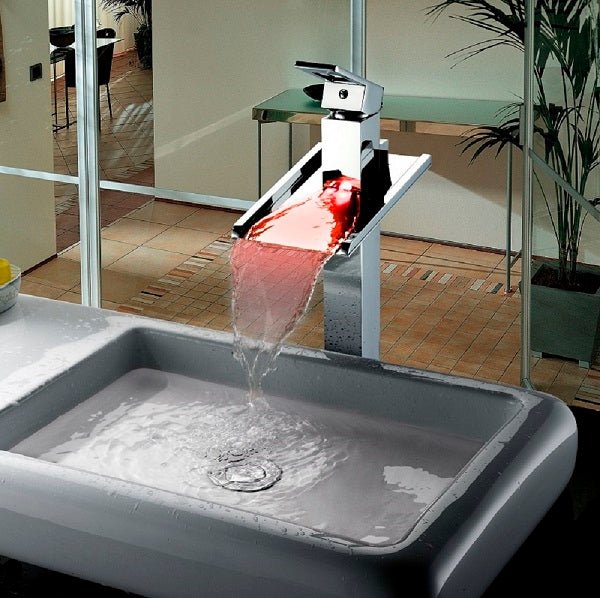 Cascada Showers Venezia LED Waterfall Bathroom Faucet for Vessel Sink - Image 8