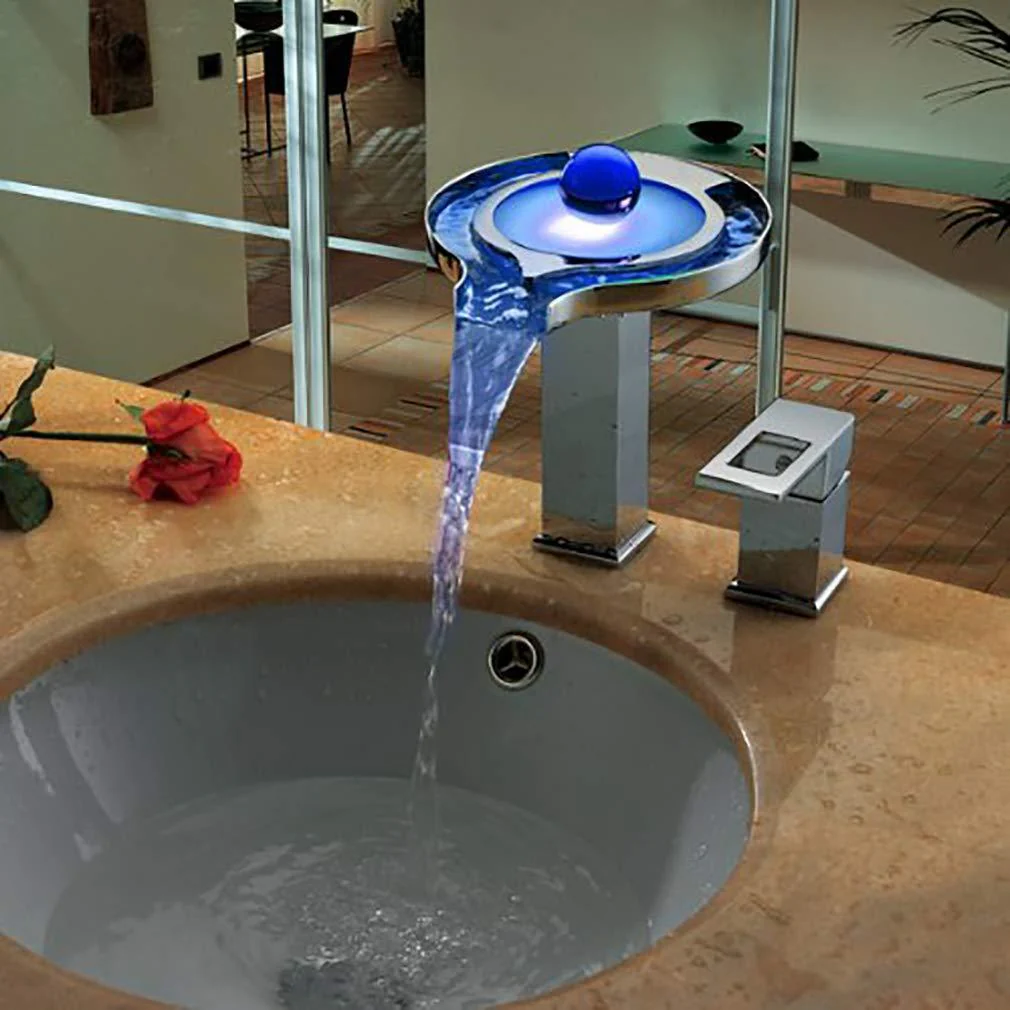LED Waterfall Sink Faucet - Image 2