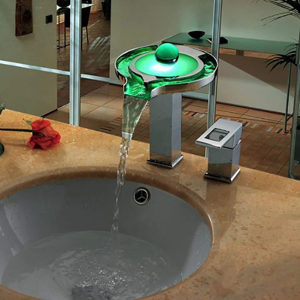 LED Waterfall Sink Faucet - Image 4