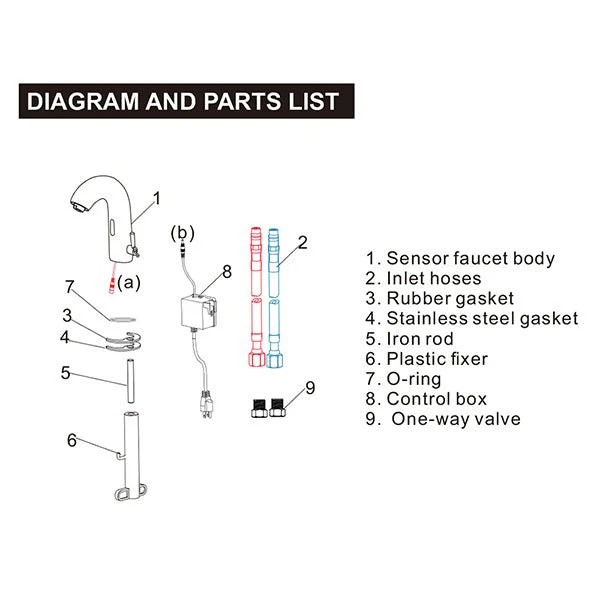 Cascada SmartFlow Matt Black Automatic Bathroom Faucet with Hot & Cold Mixer - Image 3