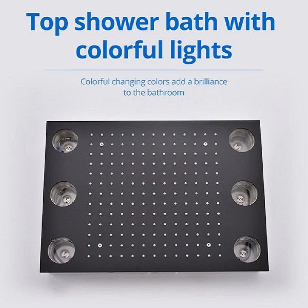 Cascada 14"x20" LED Shower System with 2-Way Thermostatic Valve - Image 19