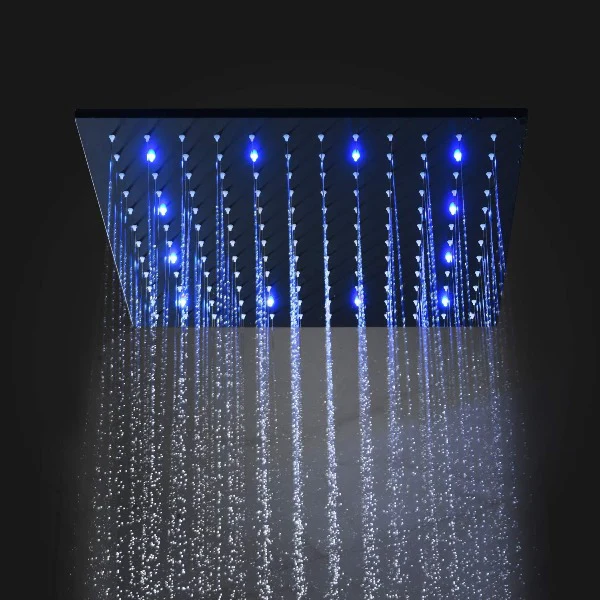 Cascada Tuscany 24" Shower System: Immersive LED Rainfall, Massage, Thermostatic - Image 2