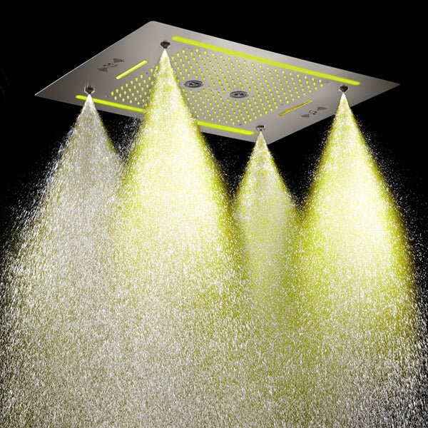Cascada Venice 23"x31" Brushed Nickel Bluetooth LED Shower System - Image 9