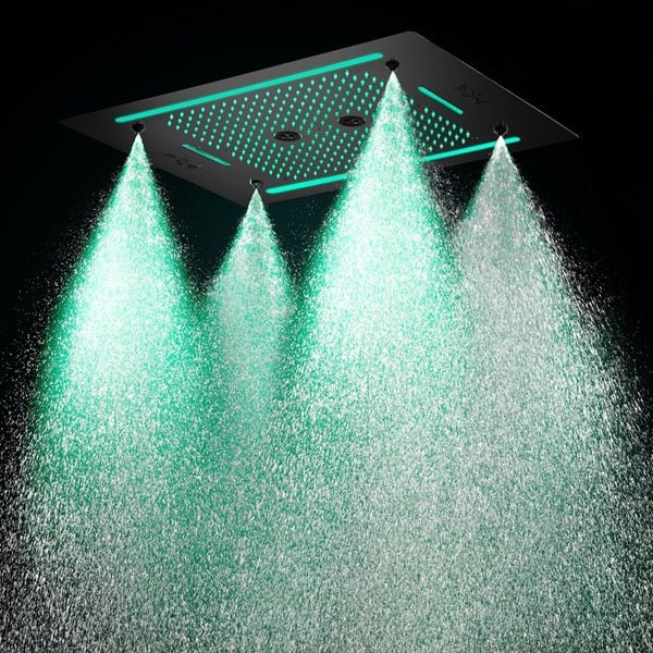 Cascada Venice 23"x31" Matte Black LED Shower System - Image 8