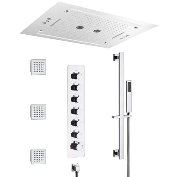 Cascada Venice 23"x31" Music LED Shower System - Image 12