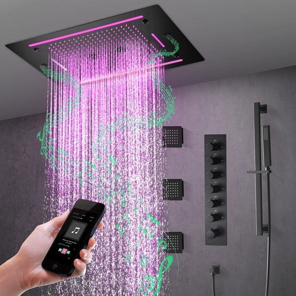 Cascada Venice 23"x31" Music LED Shower System - Image 16