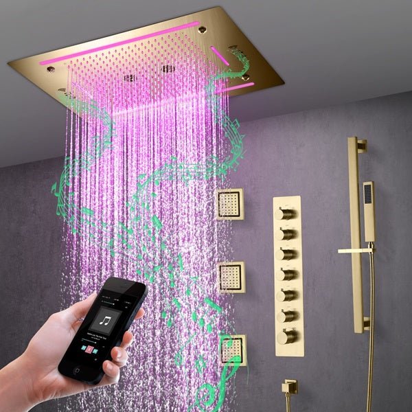 Cascada Venice 23"x31" Music LED Shower System - Image 18