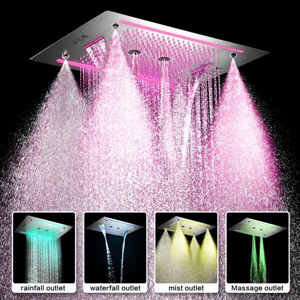 Cascada Venice 23"x31" Music LED Shower System - Image 2