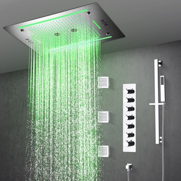 Cascada Venice 23"x31" Music LED Shower System - Image 9