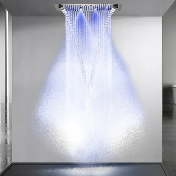 Cascada Verona 16"x36" Brushed Nickel Music LED Shower System - Image 11