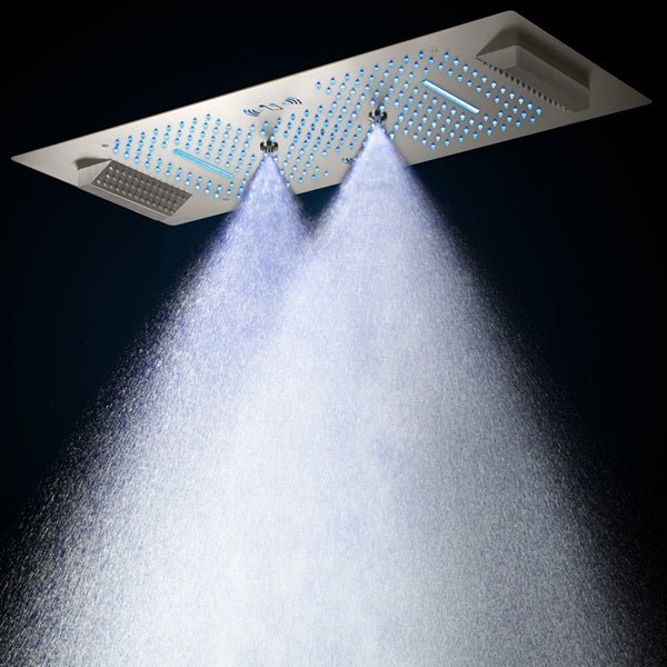 Cascada Verona 16"x36" Brushed Nickel Music LED Shower System - Image 13