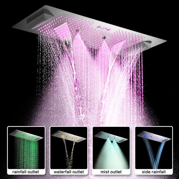 Cascada Verona 16"x36" Music LED Shower System - Image 2