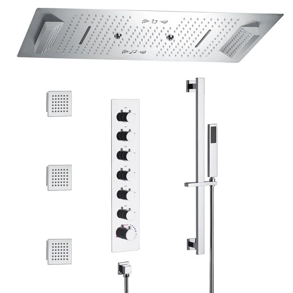 Cascada Verona 16"x36" Music LED Shower System - Image 9