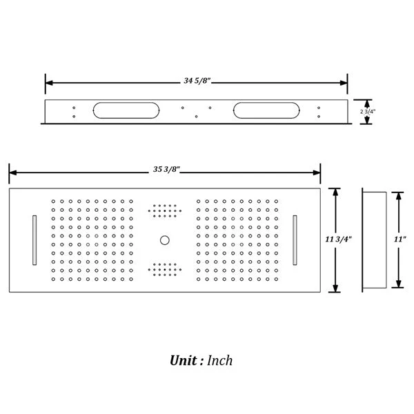 Cascada Victoria 12"x36" LED Bluetooth Shower System - Image 11