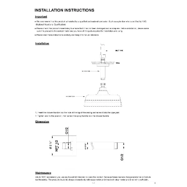 6" Ceiling Mount Shower Arm - Image 6