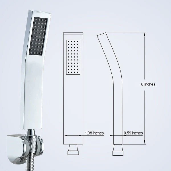 Premium Single-Setting Hand Held Shower - Solid Brass - Image 8