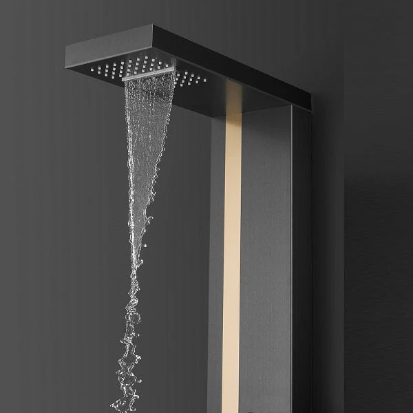Eleganti All-in-One Shower Panel with Rain Showerhead, Body Jets, and Chromotherapy by Cascada Showers - Image 3
