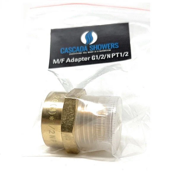 G Thread (British BSPP) Male to NPT Female Adapter - Lead Free (1/2" x 1/2") - Image 6