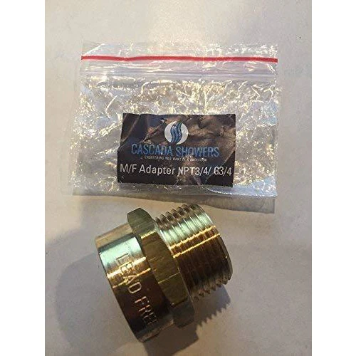 G Thread (British BSPP) Female to NPT Male Adapter - Lead Free (3/4" x 3/4") - Image 14