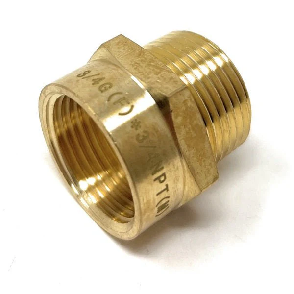 G Thread (British BSPP) Female to NPT Male Adapter - Lead Free (3/4" x 3/4") - Image 5