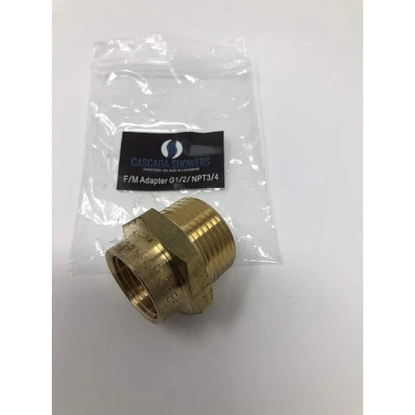 G Thread (British BSPP) Female to NPT Male Adapter - Lead Free (1/2" x 3/4") - Image 14