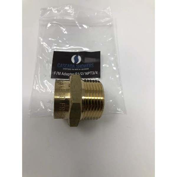 G Thread (British BSPP) Female to NPT Male Adapter - Lead Free (1/2" x 3/4") - Image 18