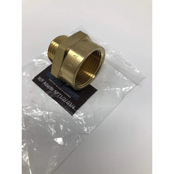 G Thread (British BSPP) Female to NPT Male Adapter - Lead Free (3/4" x 1/2") - Image 15