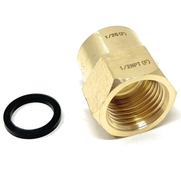 G Thread (British BSPP) Female to NPT Female Lead-Free Adapter (1/2" x 1/2") - Image 6