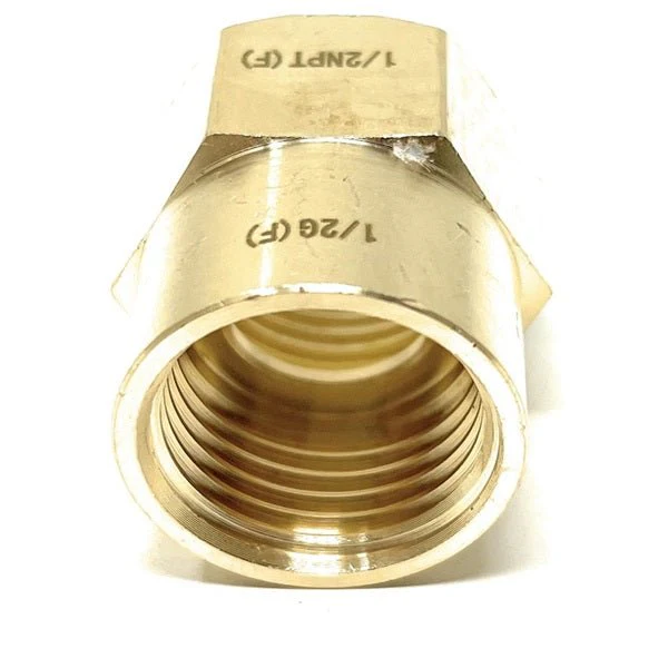 G Thread (British BSPP) Female to NPT Female Lead-Free Adapter (1/2" x 1/2") - Image 7
