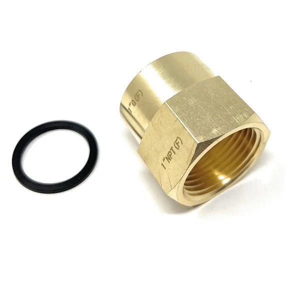 G Thread (British BSPP) Female to NPT Female Lead-Free Adapter (1" x 1") - Image 2