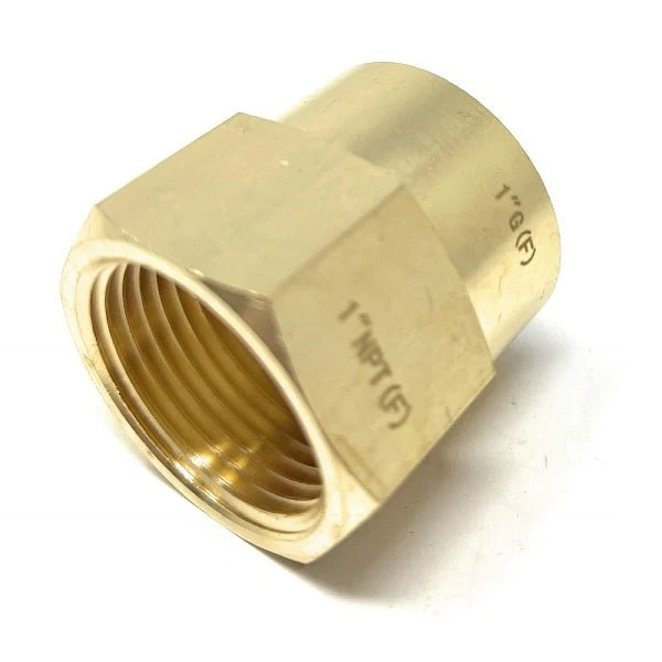 G Thread (British BSPP) Female to NPT Female Lead-Free Adapter (1" x 1") - Image 3