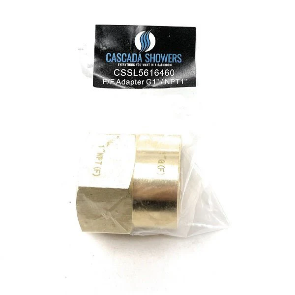 G Thread (British BSPP) Female to NPT Female Lead-Free Adapter (1" x 1") - Image 5