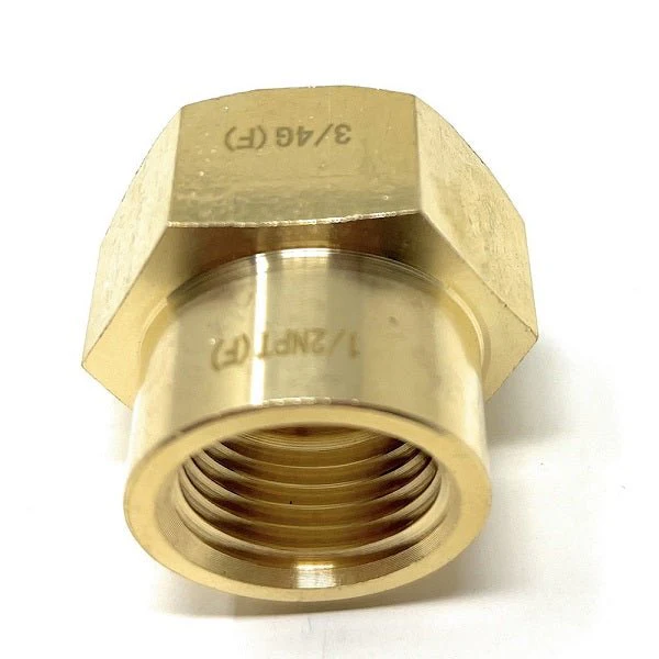 G Thread (British BSPP) Female to NPT Female Lead-Free Adapter (3/4" x 1/2") - Image 3