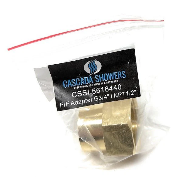 G Thread (British BSPP) Female to NPT Female Lead-Free Adapter (3/4" x 1/2") - Image 5