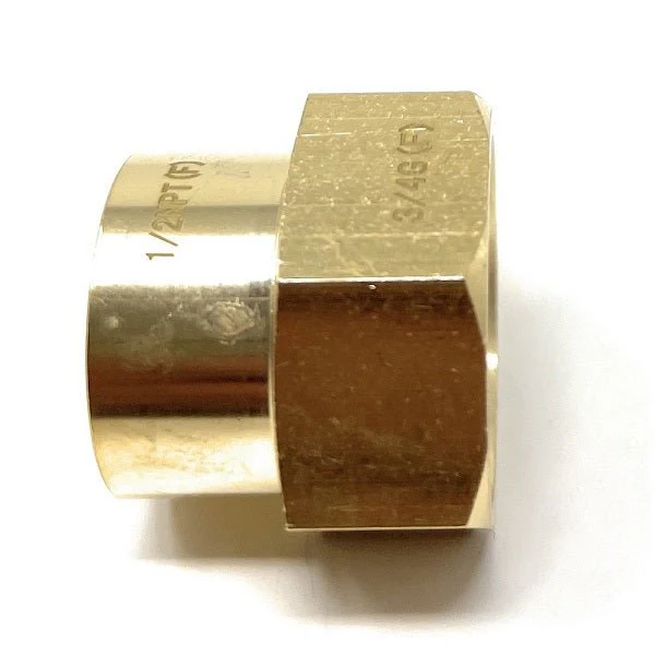 G Thread (British BSPP) Female to NPT Female Lead-Free Adapter (3/4" x 1/2") - Image 6