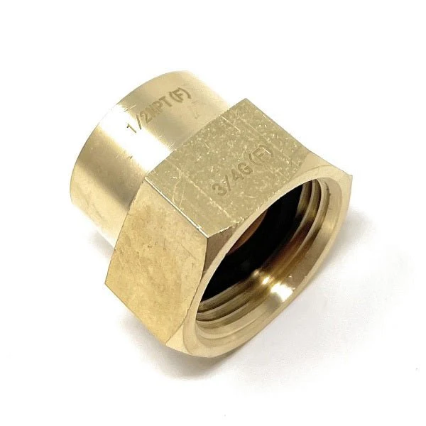 G Thread (British BSPP) Female to NPT Female Lead-Free Adapter (3/4" x 1/2") - Image 8