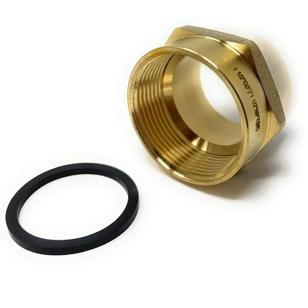 Lead-Free G Thread (British BSPP) Female to NPT Male Adapter (1 1/2" x 1 1/2") - Image 16