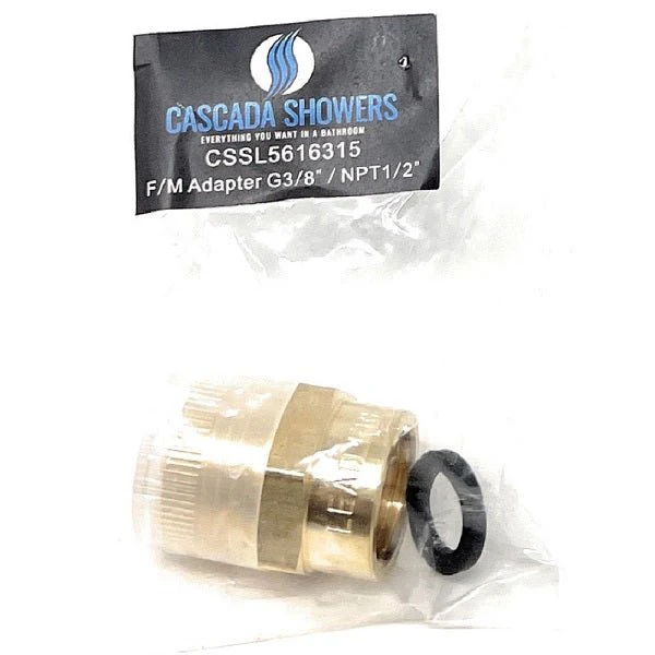G Thread ( British BSPP) Female to NPT Male Adapter - Lead Free (3/8" x 1/2") - Image 6